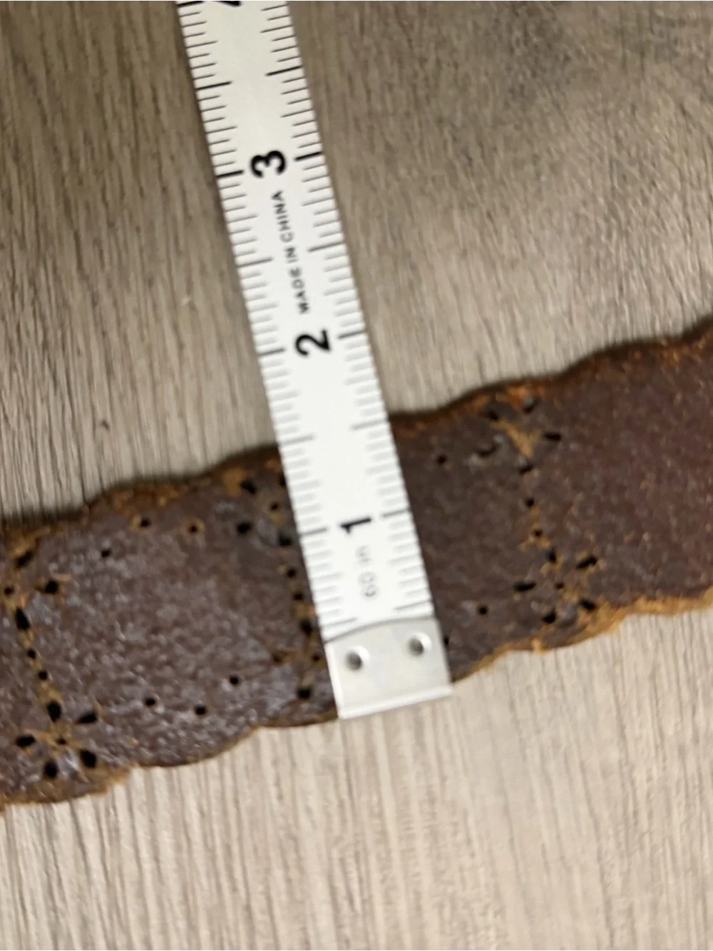 Aeropostale Brown Leather Scalloped Women's Belt